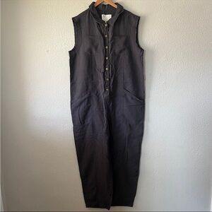 Anthropologie Pilcro Stylish Black Sleeveless Jumpsuit